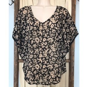 Belle du Jour Chiffon Bird Blouse